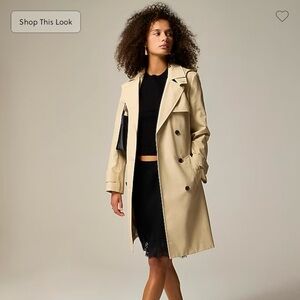 J. Crew Icons Classic Tan Trench Coat for Women